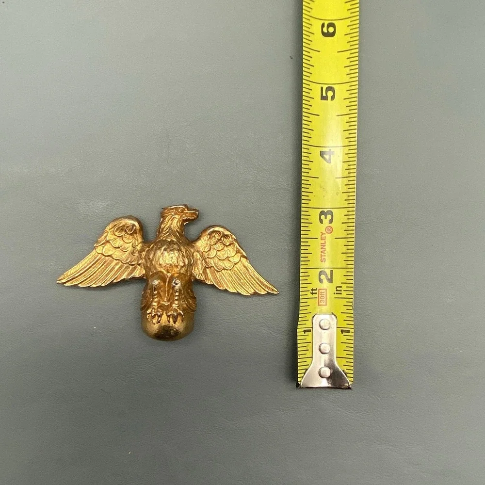 Vintage‎ Brass Eagle Finial Screw Down 3.75